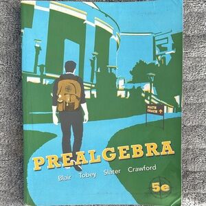 Prealgebra CollegeTextbook -fifth edition